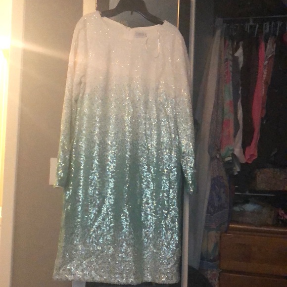christin michaels Dresses & Skirts - christen michaels sz 14 mermaid ombré dress sequin